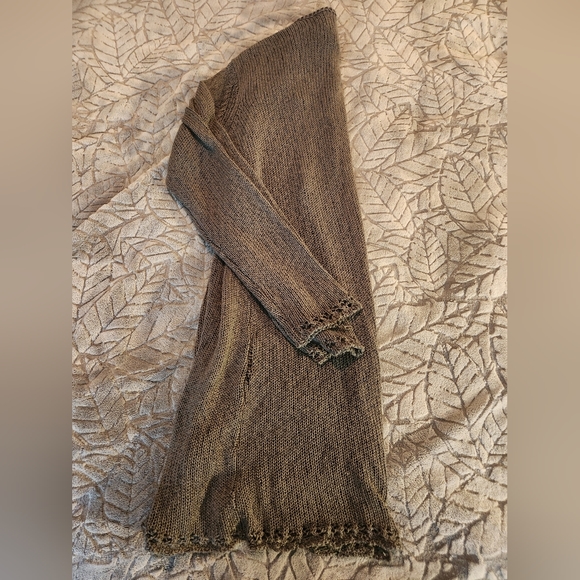 Ladies Long Open Cardigan - Picture 2 of 2